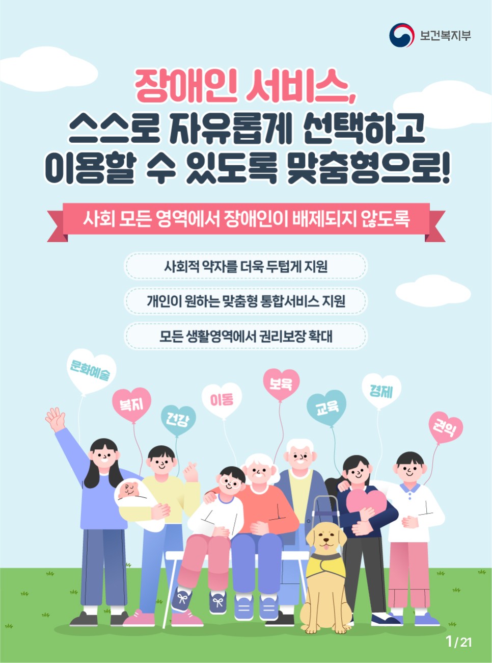  알기 쉬운 제6차 장애인정책종합계획 대문사진