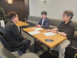 대전 지역 장애인 지원단체 담당자 맞춤형 미디어 교육 운영(안) 논의를 위해 대전시청자미디어센터와 미팅 글 대문 사진