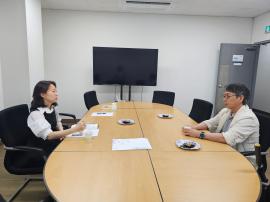 대전장애인단체총연합회 김현기 사무처장과 (주)제**텍 미팅 진행 글 대문 사진