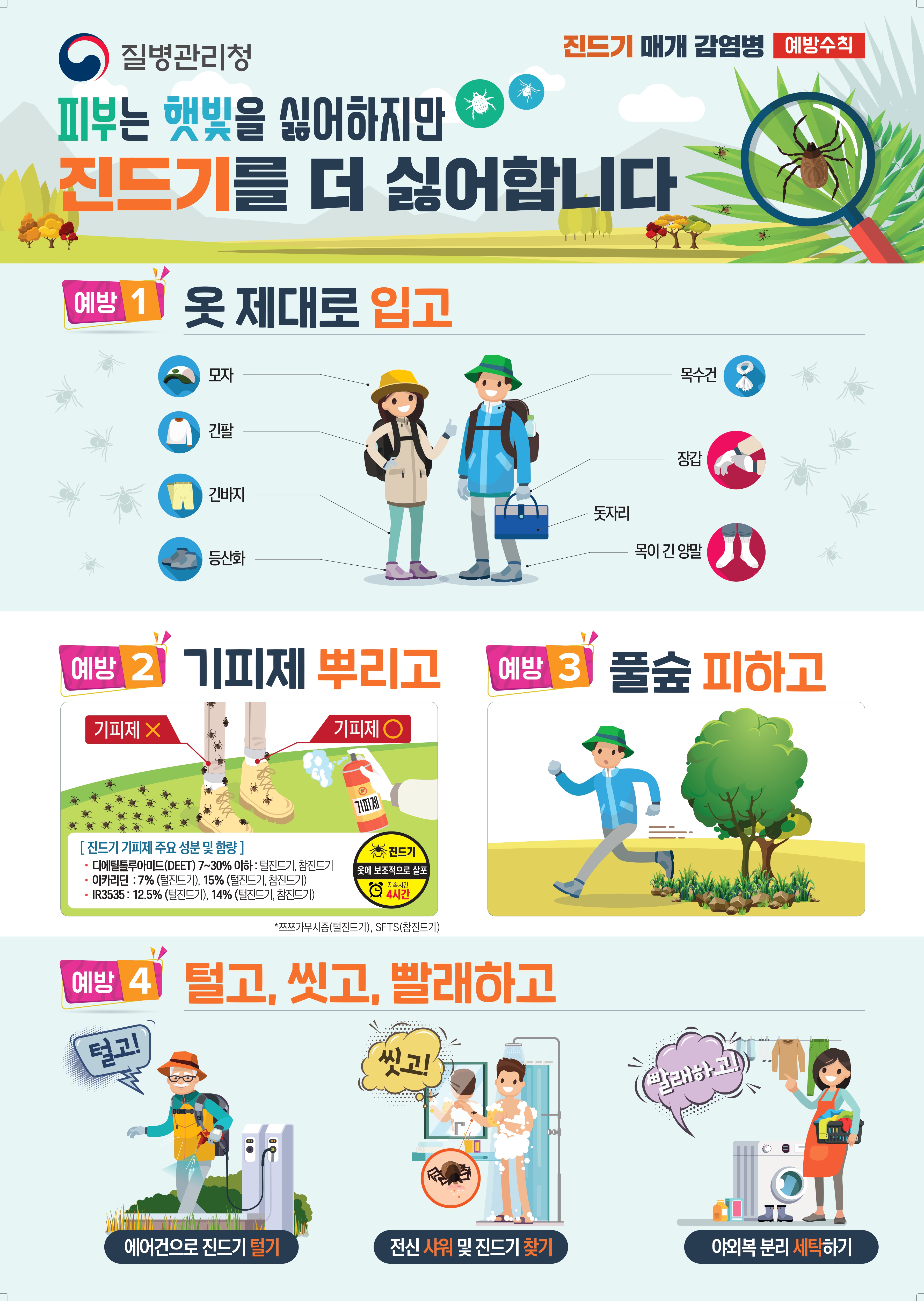 2023년 진드기 매개 감염병 대국민 예방형 포스터 대문사진
